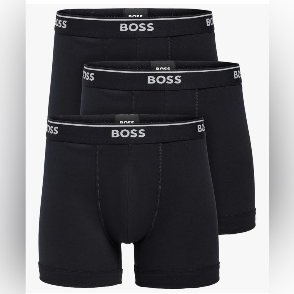 BOSS Classic Black Boxer Briefs Trio ( 3 pack)